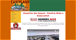 Desktop Screenshot of camplandrvresort.com