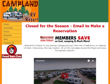 Tablet Screenshot of camplandrvresort.com